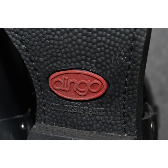 Dingo Boots Womens 10 Dean Black Leather Harness Motorcycle Mid Calf DI07370 - Picture 13 of 16